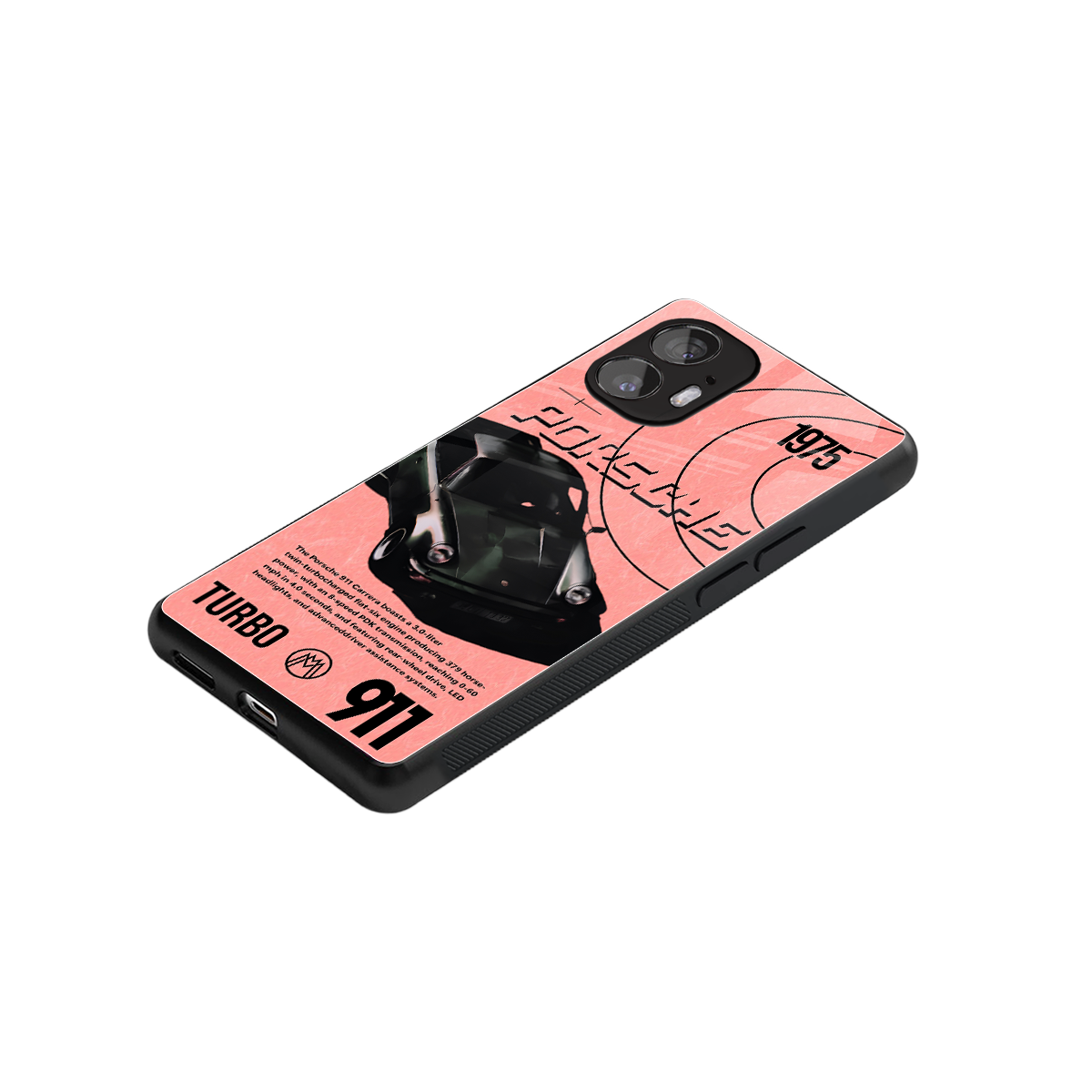 porshe 1975 back phone cover | glass case for nothing phone 2