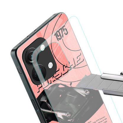porshe 1975 back phone cover | glass case for oneplus nord 3