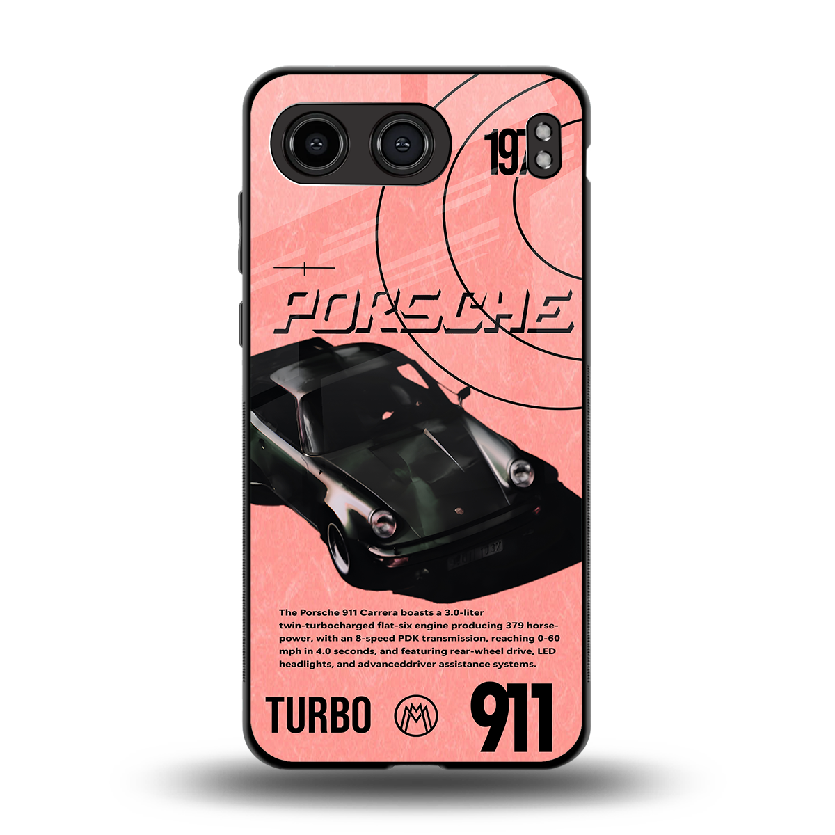 porshe 1975 back phone cover | glass case for oneplus nord 4