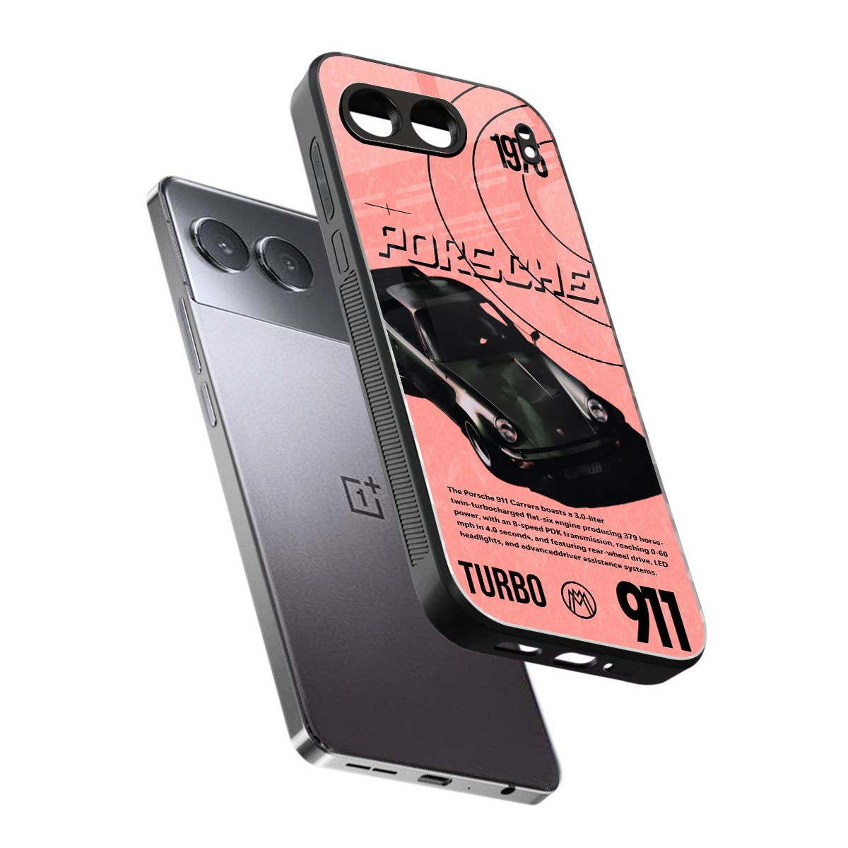 porshe 1975 back phone cover | glass case for oneplus nord 4