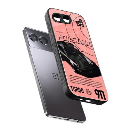 porshe 1975 back phone cover | glass case for oneplus nord 4