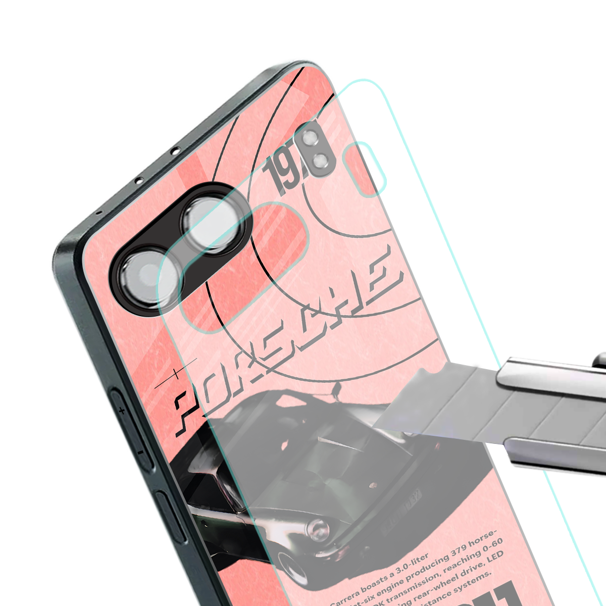 porshe 1975 back phone cover | glass case for oneplus nord 4