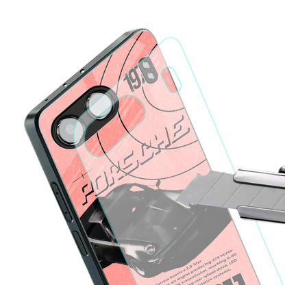 porshe 1975 back phone cover | glass case for oneplus nord 4