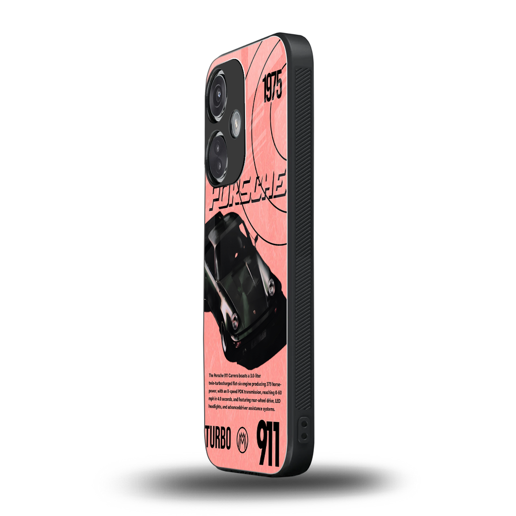 porshe 1975 back phone cover | glass case for oneplus nord ce 3