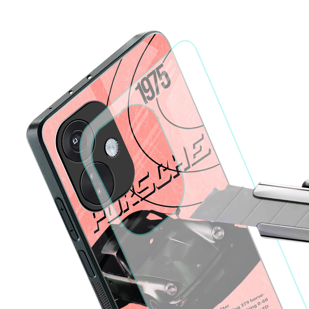 porshe 1975 back phone cover | glass case for oneplus nord ce 3
