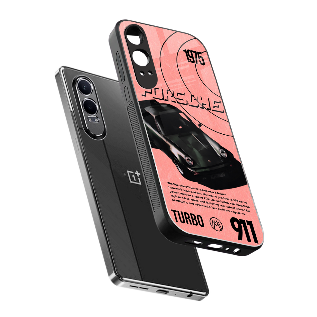 porshe 1975 back phone cover | glass case for oneplus nord ce 4 lite