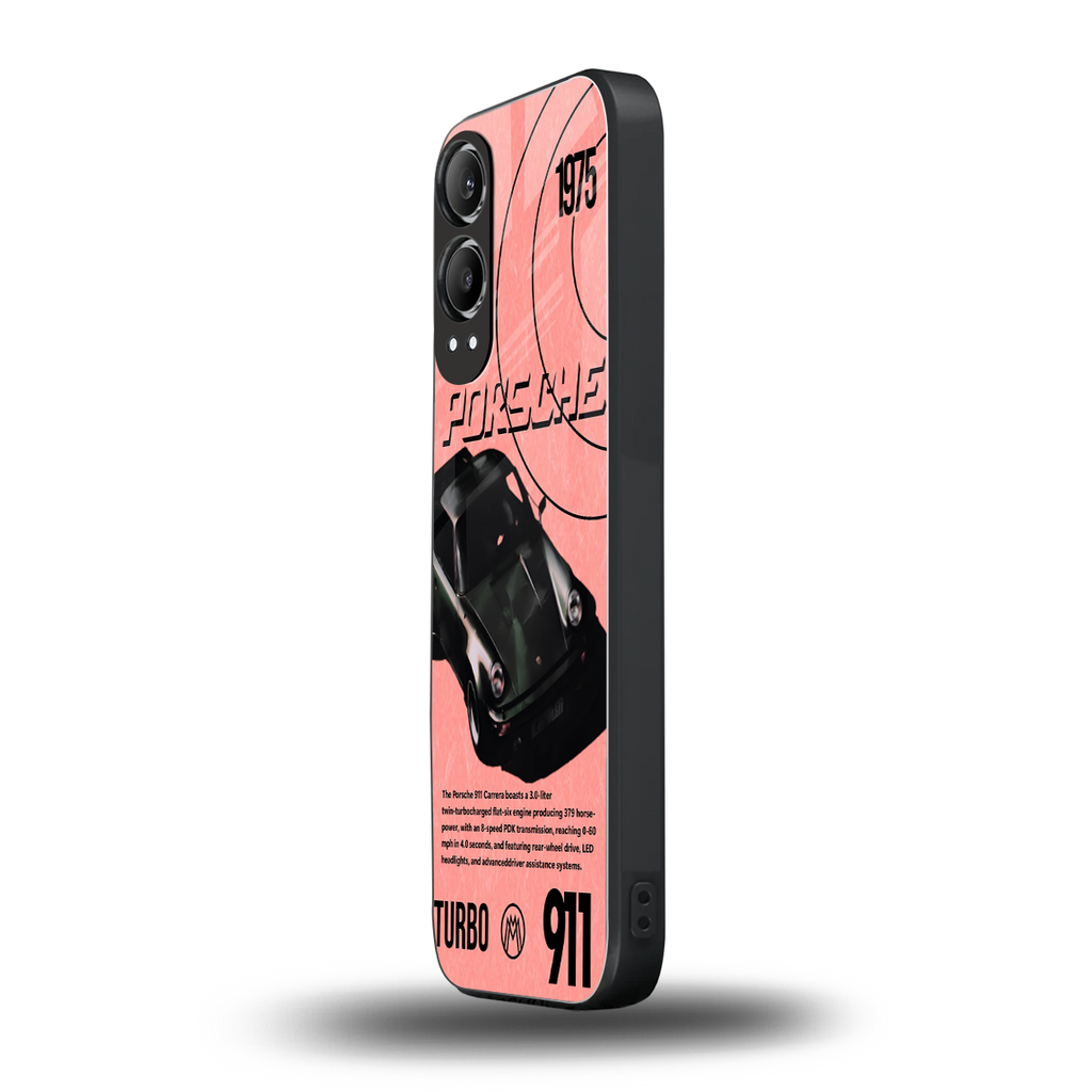 porshe 1975 back phone cover | glass case for oneplus nord ce 4 lite