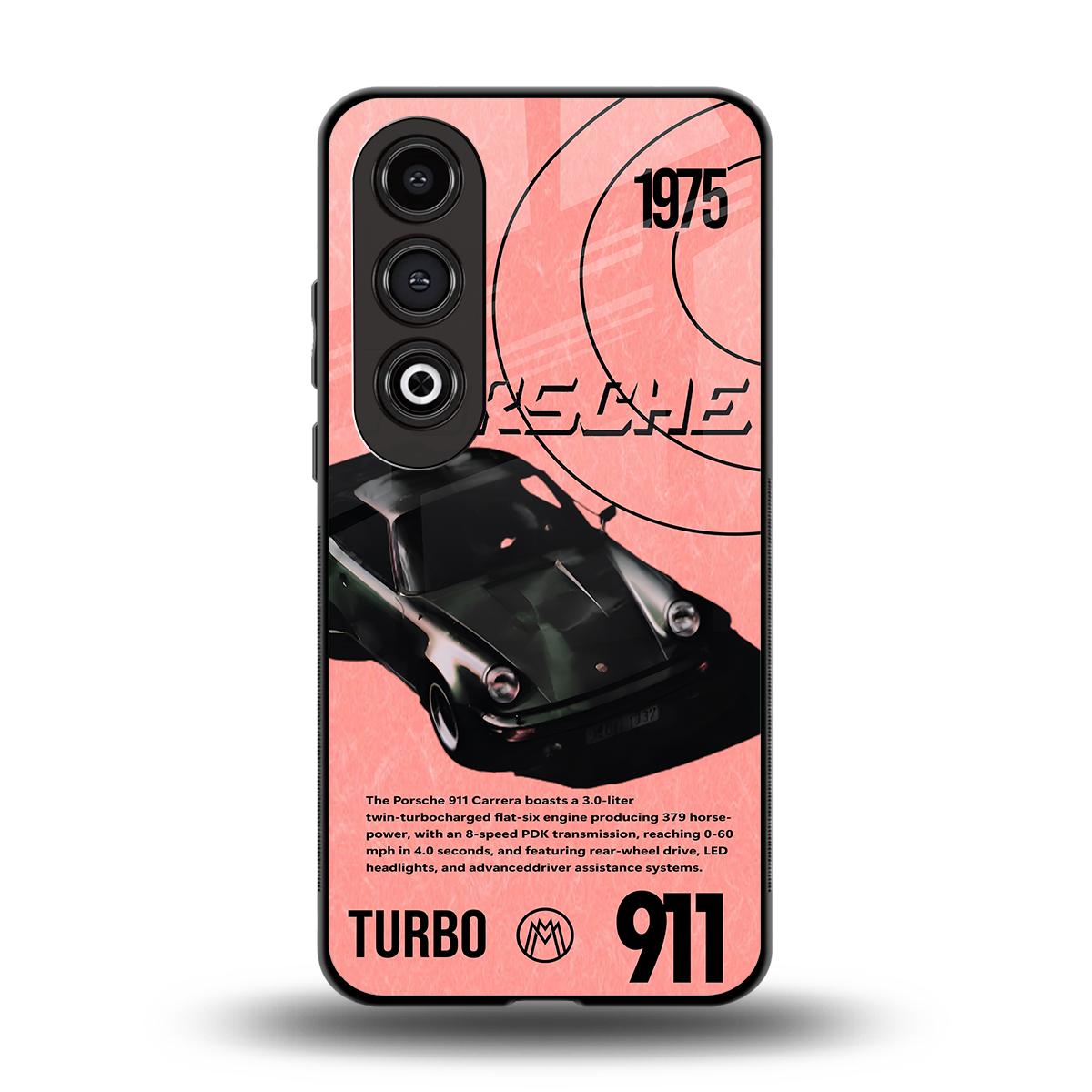 porshe 1975 back phone cover | glass case for oneplus nord ce 4