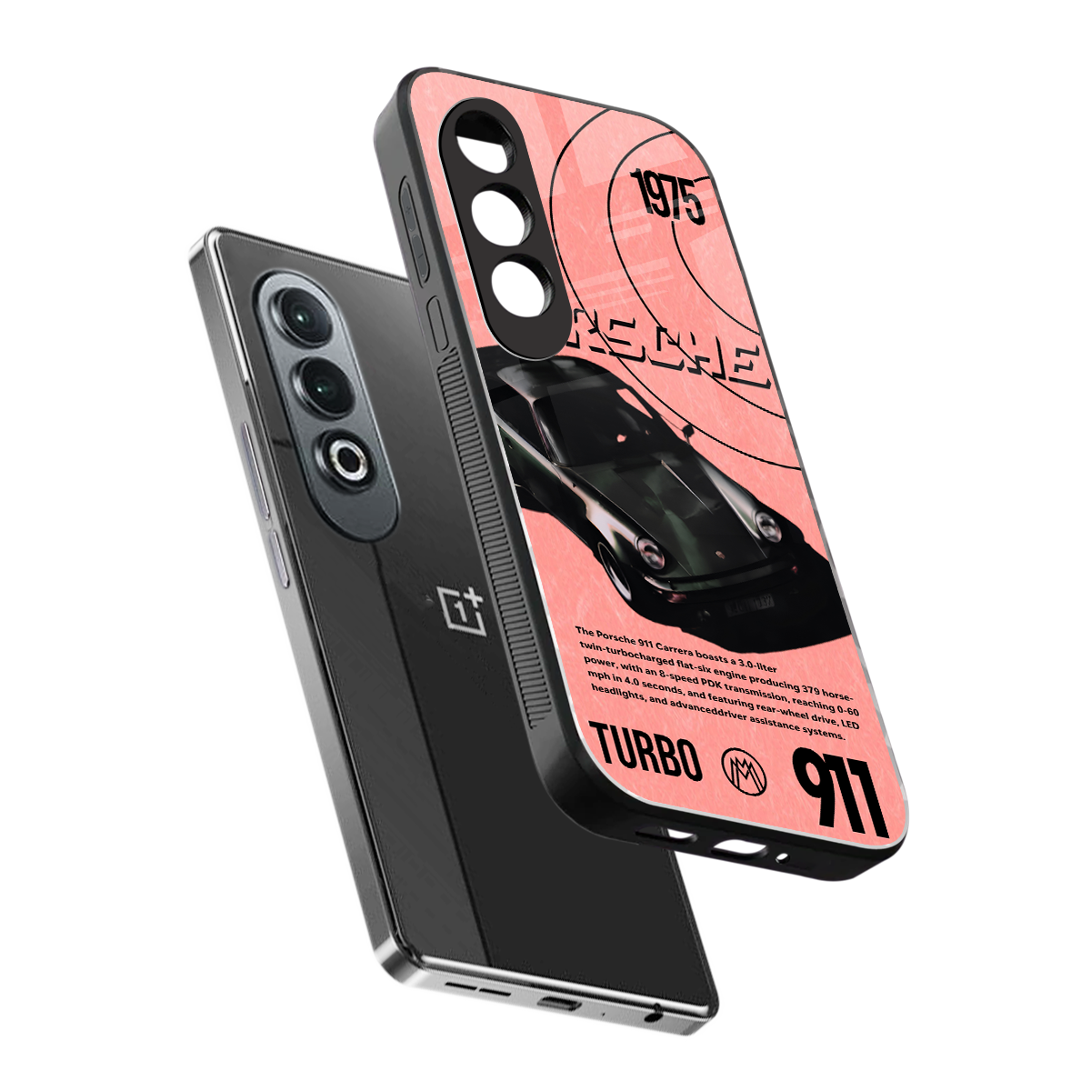 porshe 1975 back phone cover | glass case for oneplus nord ce 4
