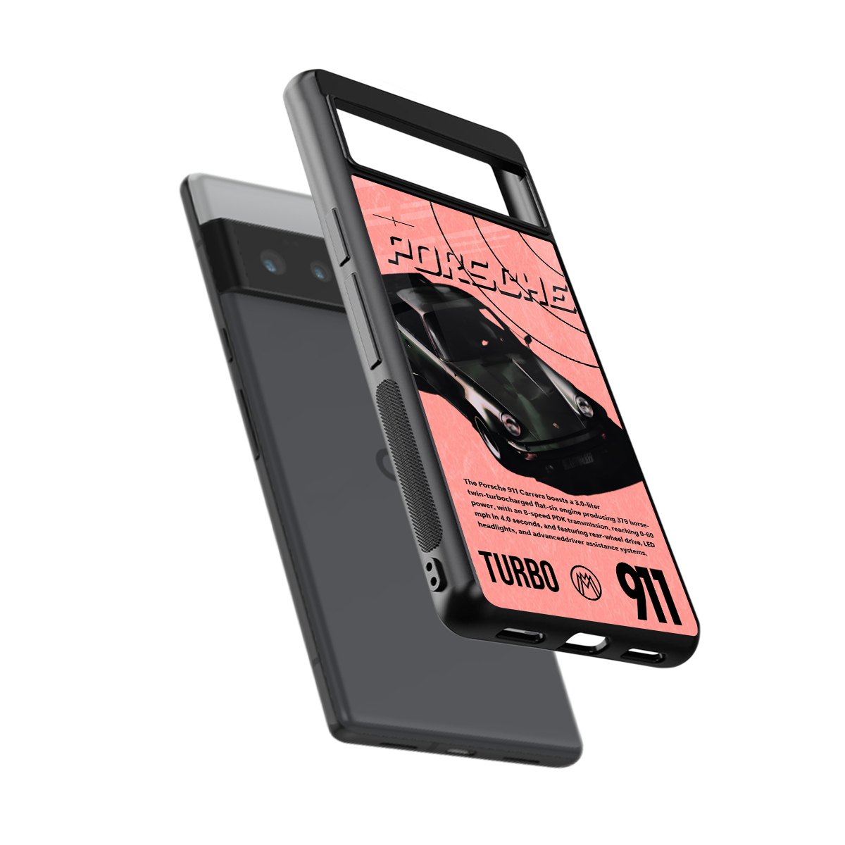 porshe 1975 back phone cover | glass case for google pixel 6 pro