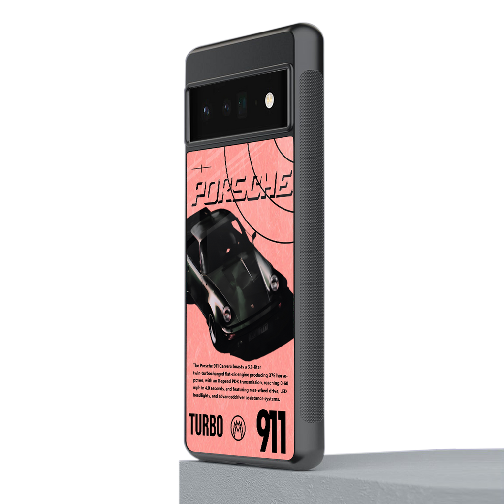 porshe 1975 back phone cover | glass case for google pixel 6 pro
