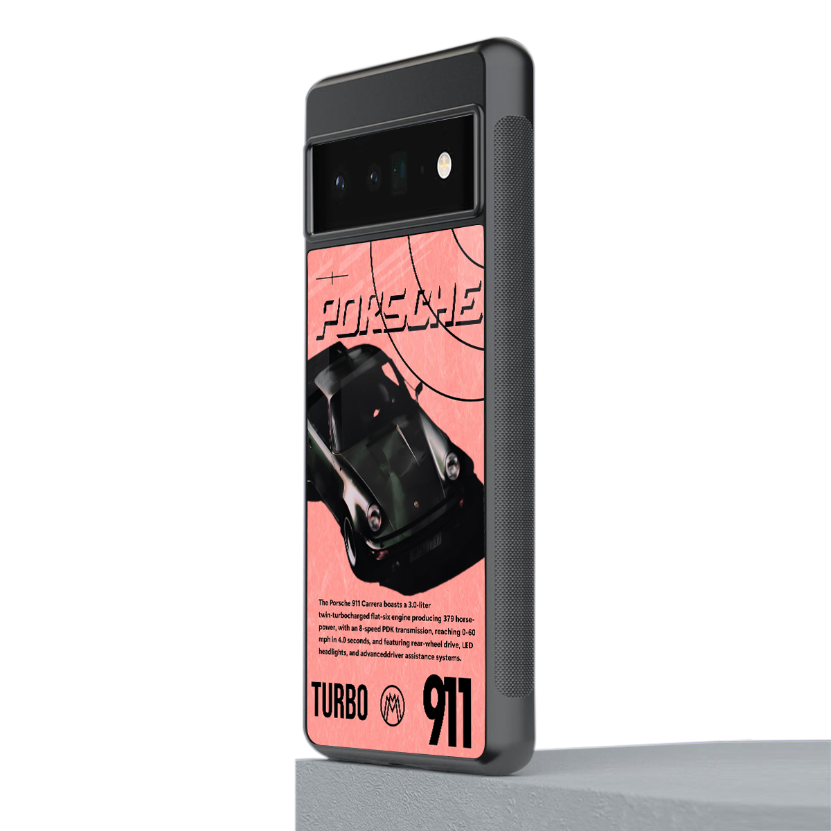 porshe 1975 back phone cover | glass case for google pixel 6 pro