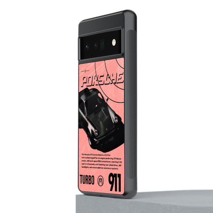porshe 1975 back phone cover | glass case for google pixel 6 pro