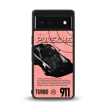 porshe 1975 back phone cover | glass case for Google Pixel 6A