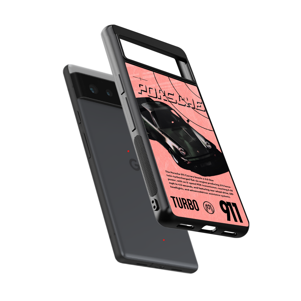 porshe 1975 back phone cover | glass case for Google Pixel 6A