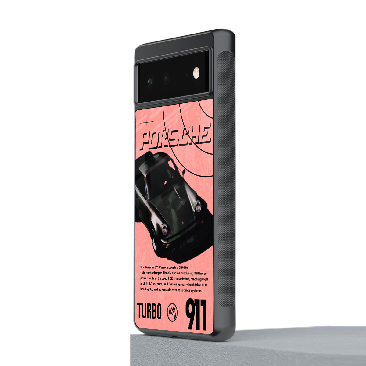 porshe 1975 back phone cover | glass case for google pixel 6
