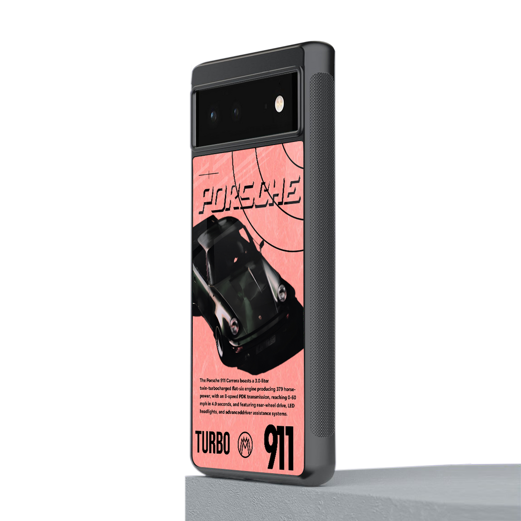 porshe 1975 back phone cover | glass case for Google Pixel 6A