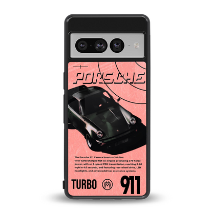 porshe 1975 back phone cover | glass case for google pixel 7 pro