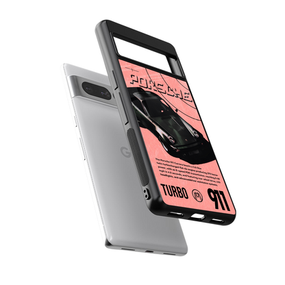 porshe 1975 back phone cover | glass case for google pixel 7 pro