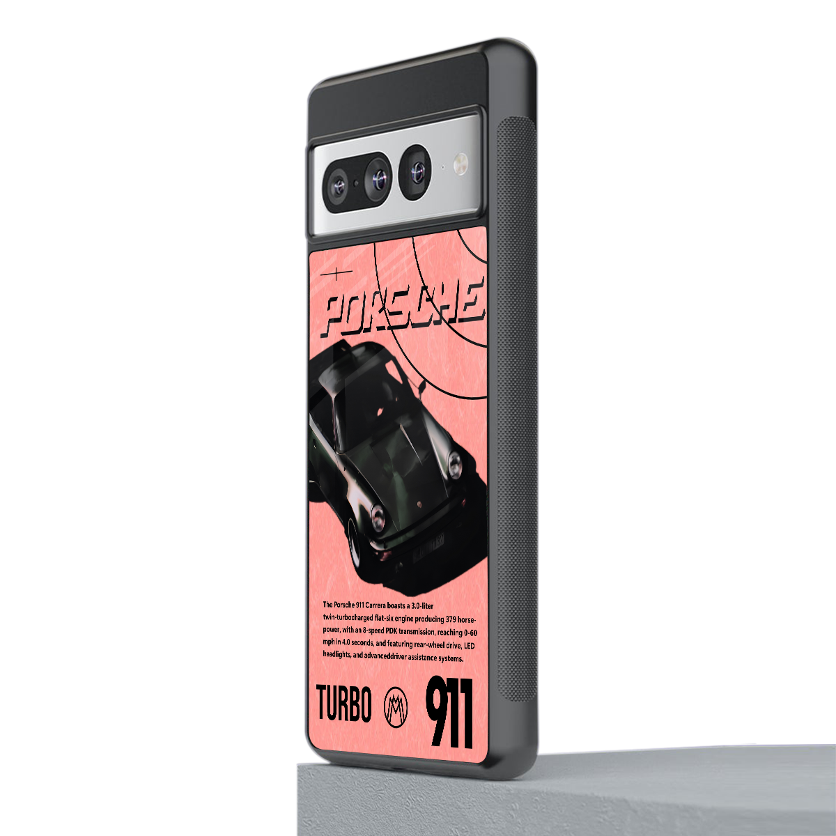 porshe 1975 back phone cover | glass case for google pixel 7 pro