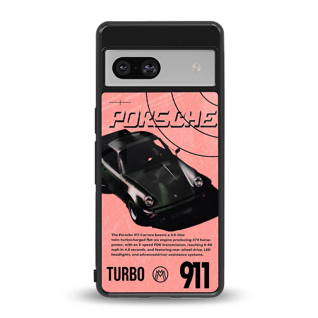 porshe 1975 back phone cover | glass case for Google Pixel 7
