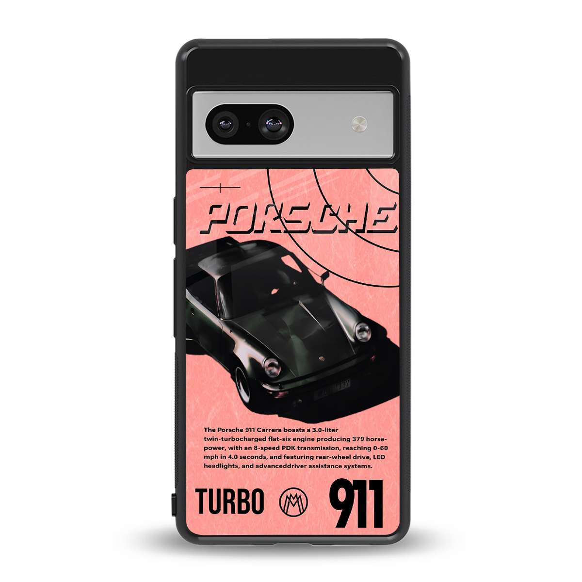 porshe 1975 back phone cover | glass case for Google Pixel 7