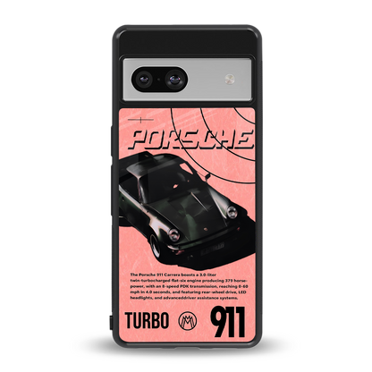 porshe 1975 back phone cover | glass case for Google Pixel 7