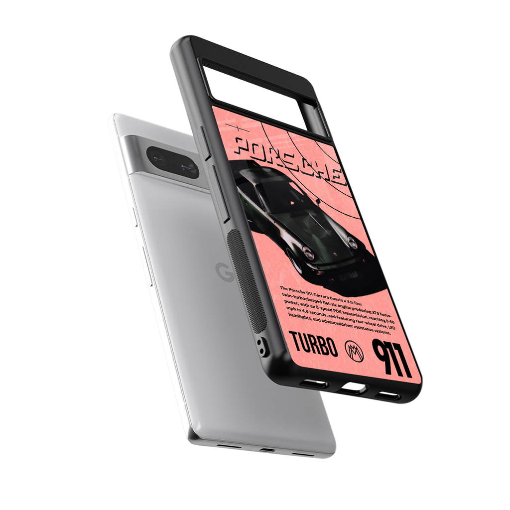porshe 1975 back phone cover | glass case for Google Pixel 7