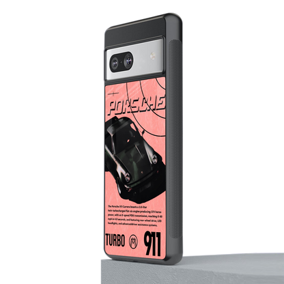 porshe 1975 back phone cover | glass case for Google Pixel 7
