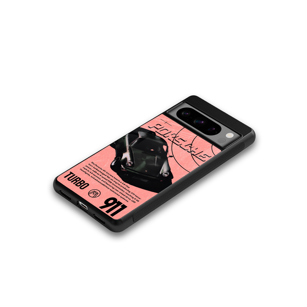 porshe 1975 back phone cover | glass case for google pixel 8 pro