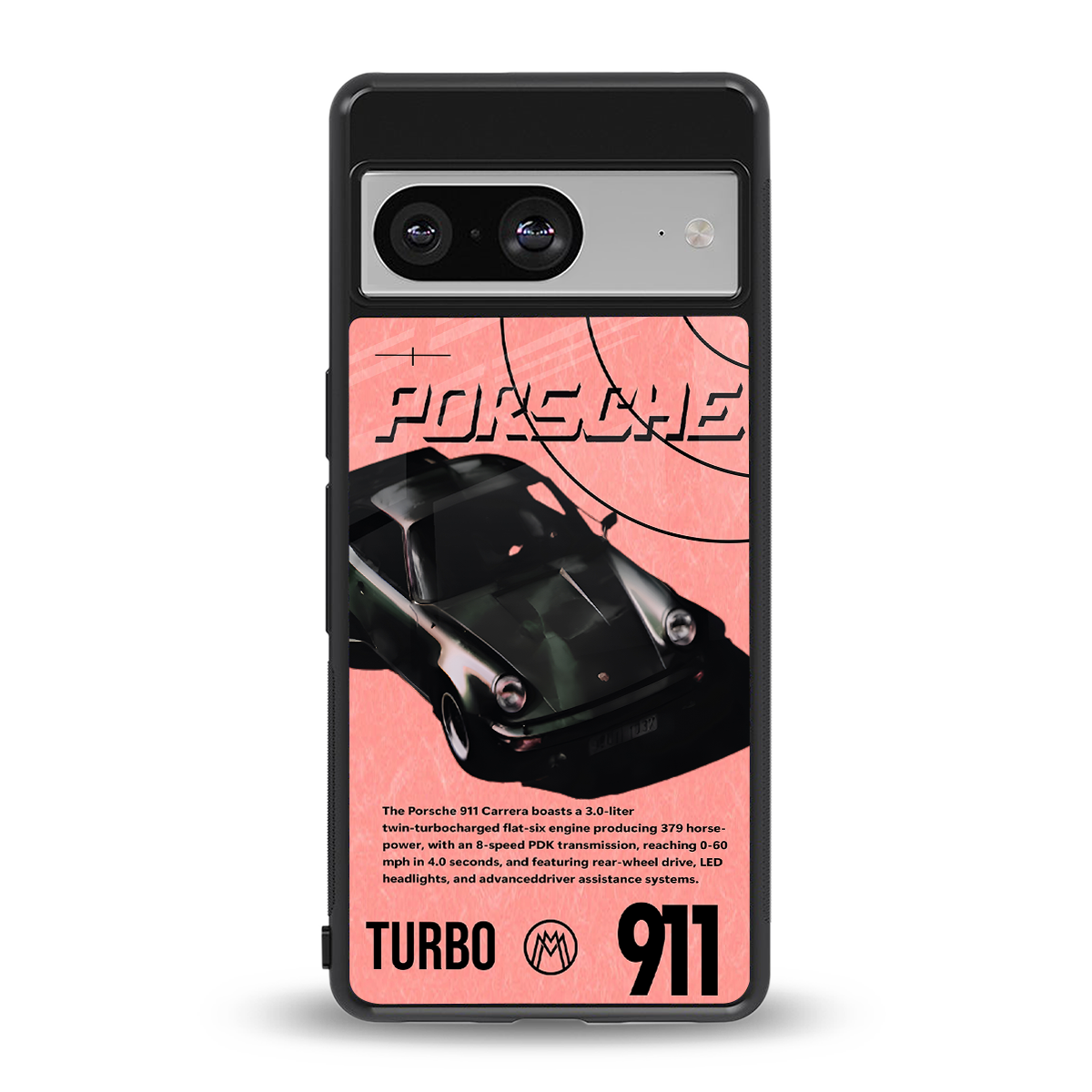 porshe 1975 back phone cover | glass case for Google Pixel 8
