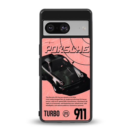 porshe 1975 back phone cover | glass case for Google Pixel 8