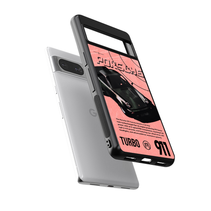 porshe 1975 back phone cover | glass case for Google Pixel 8