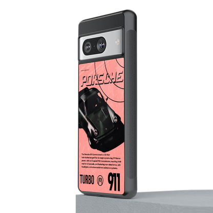 porshe 1975 back phone cover | glass case for Google Pixel 8
