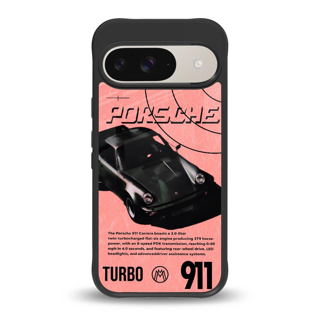 porshe 1975 back phone cover | glass case for google pixel 9