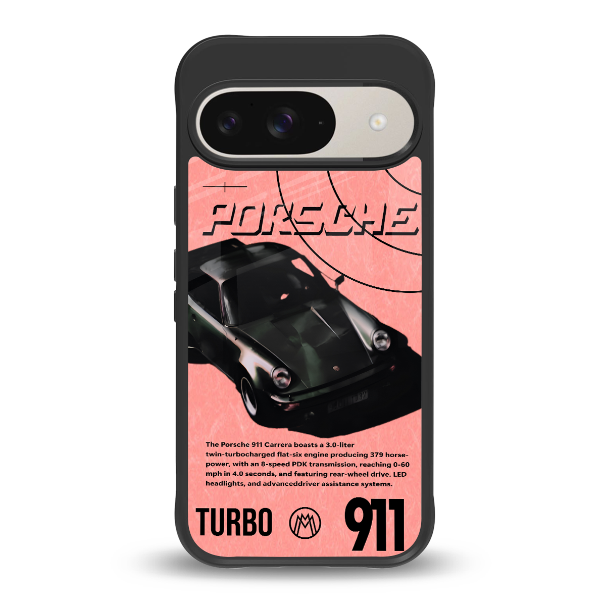 porshe 1975 back phone cover | glass case for google pixel 9