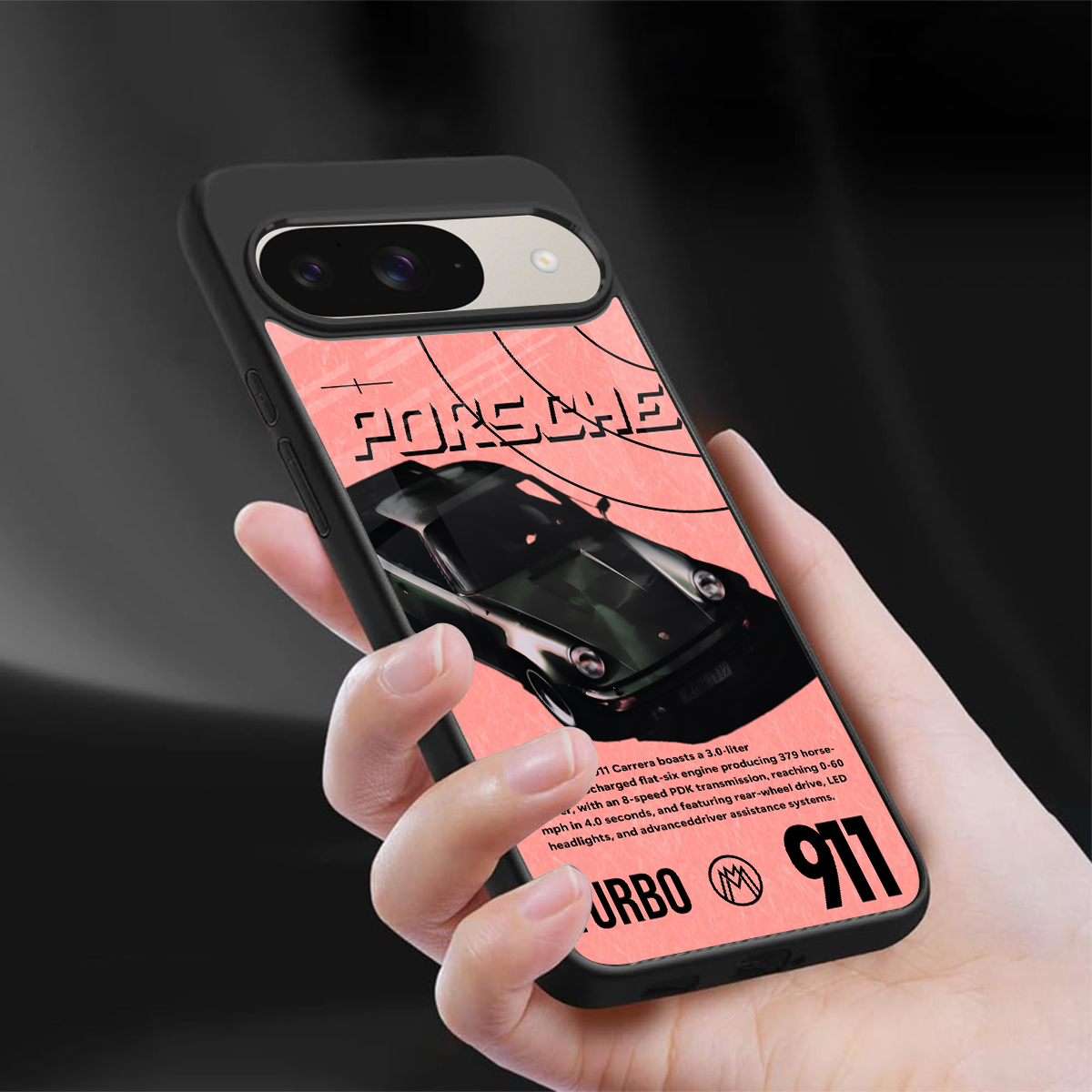 porshe 1975 back phone cover | glass case for google pixel 9