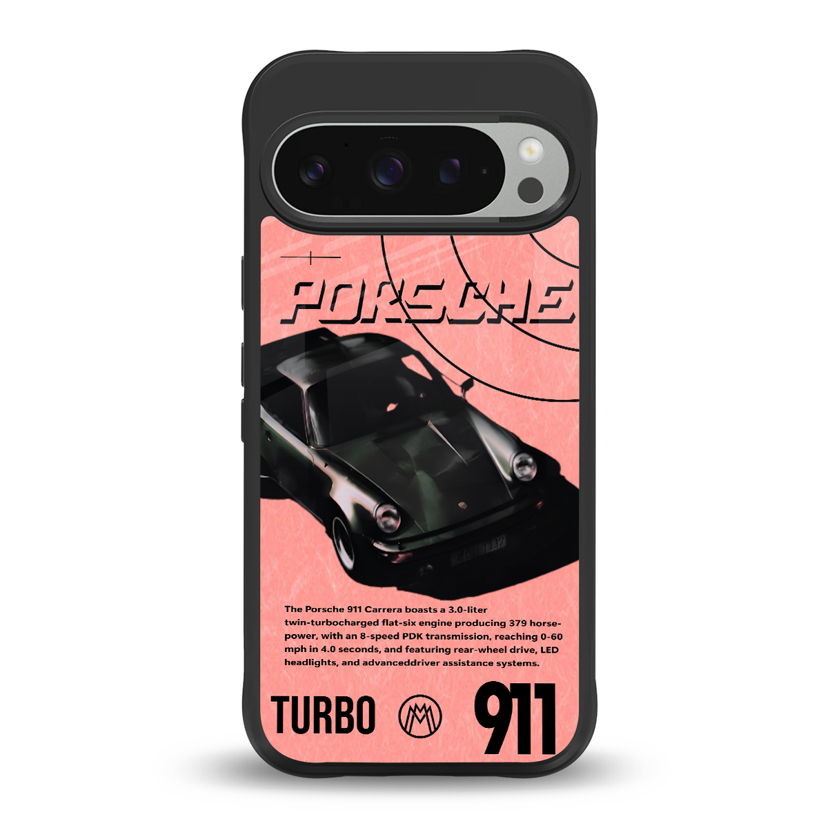 porshe 1975 back phone cover | glass case for google pixel 9 pro xl