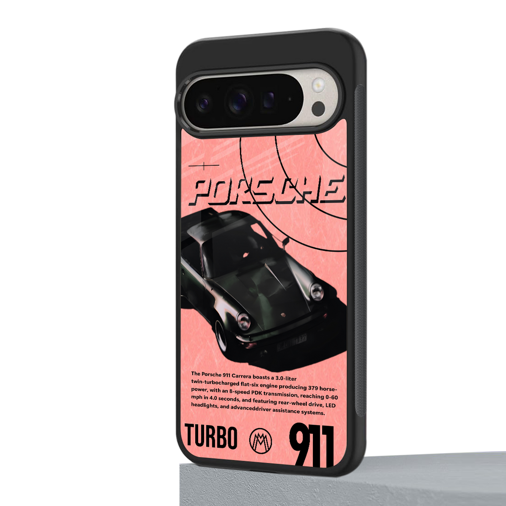 porshe 1975 back phone cover | glass case for google pixel 9 pro