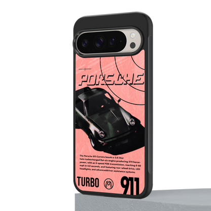 porshe 1975 back phone cover | glass case for google pixel 9 pro xl