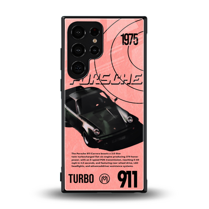 porshe 1975 back phone cover | glass case for samsung galaxy s24 ultra