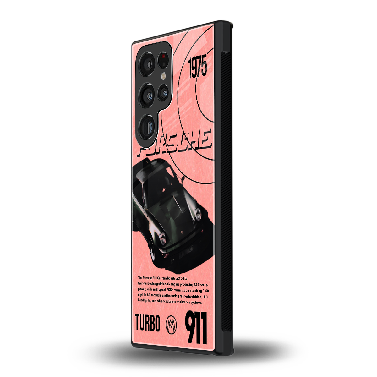 porshe 1975 back phone cover | glass case for samsung galaxy s24 ultra