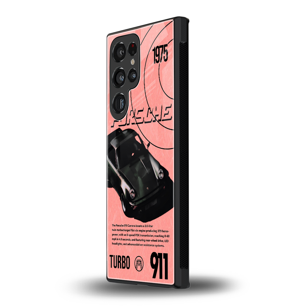 porshe 1975 back phone cover | glass case for samsung galaxy s23 ultra