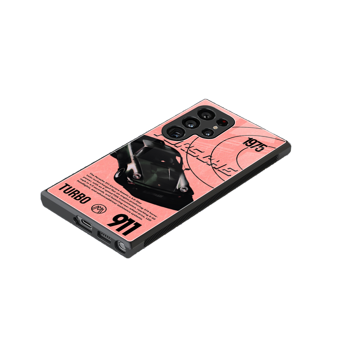 porshe 1975 back phone cover | glass case for samsung galaxy s23 ultra