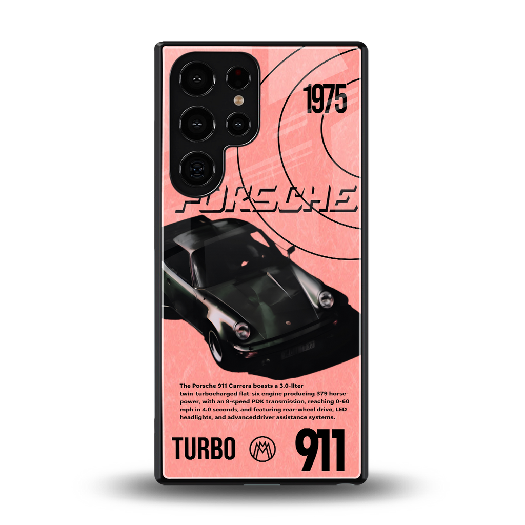 porshe 1975 back phone cover | glass case for samsung galaxy s25 ultra