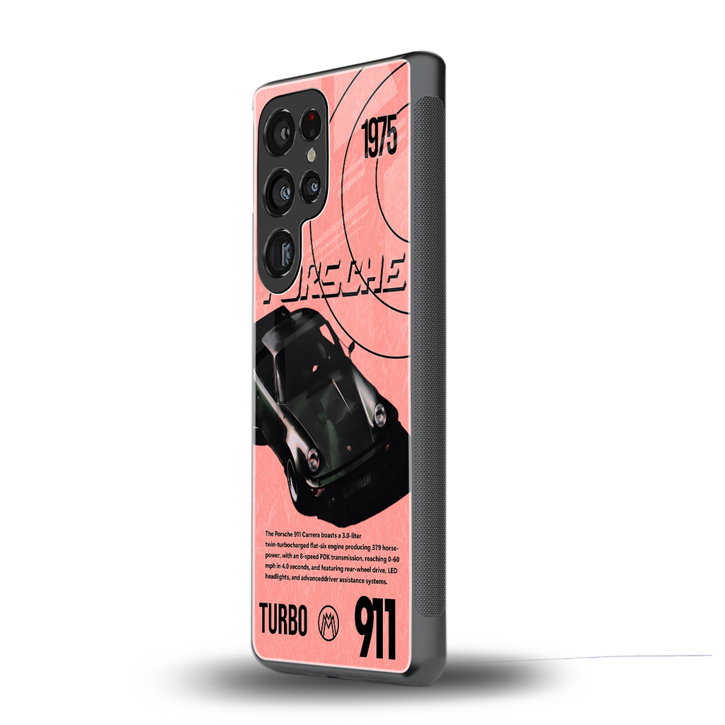 porshe 1975 back phone cover | glass case for samsung galaxy s25 ultra