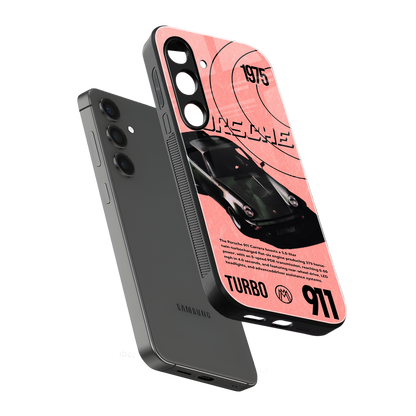 porshe 1975 back phone cover | glass case for samsung galaxy s25