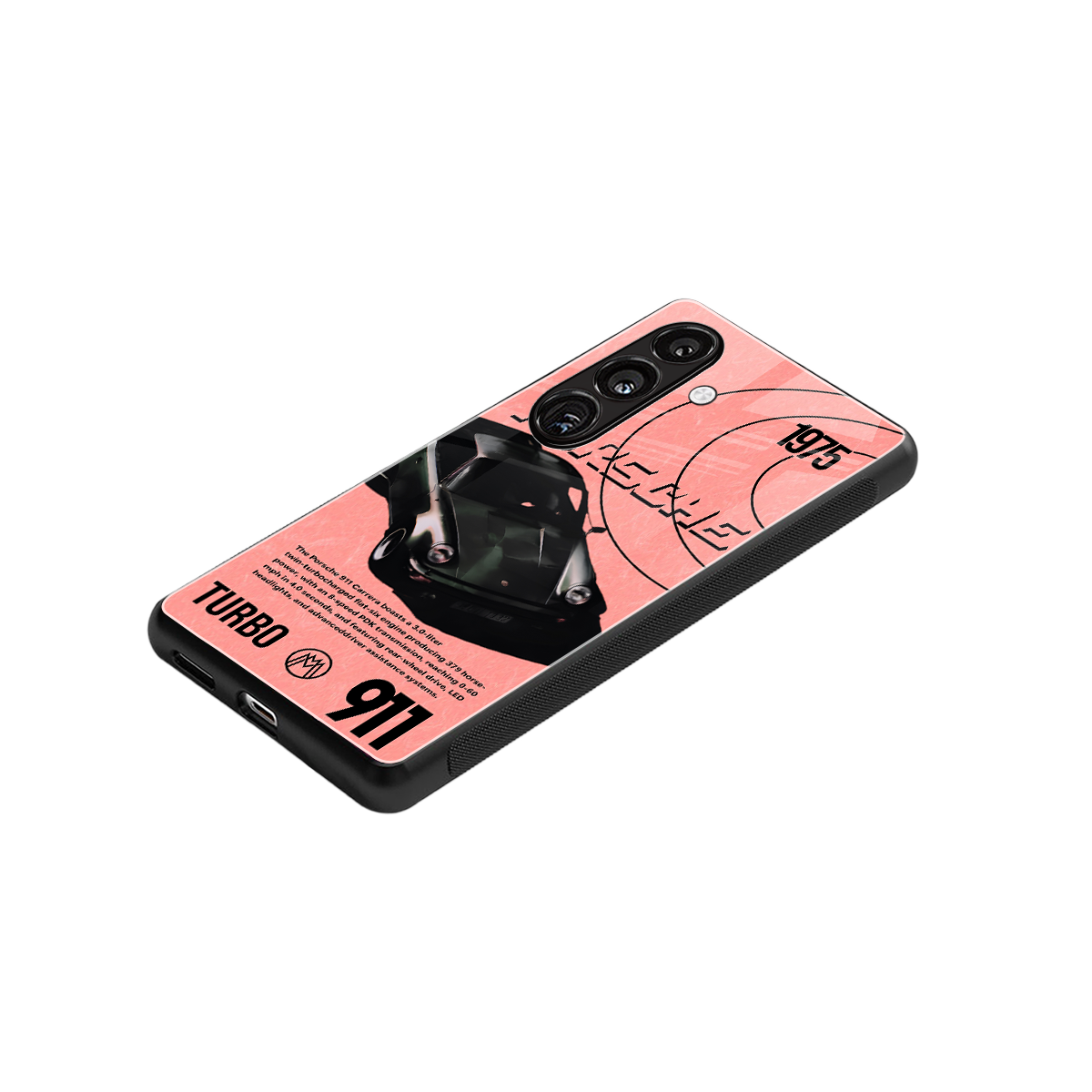 porshe 1975 back phone cover | glass case for samsung galaxy s24 fe