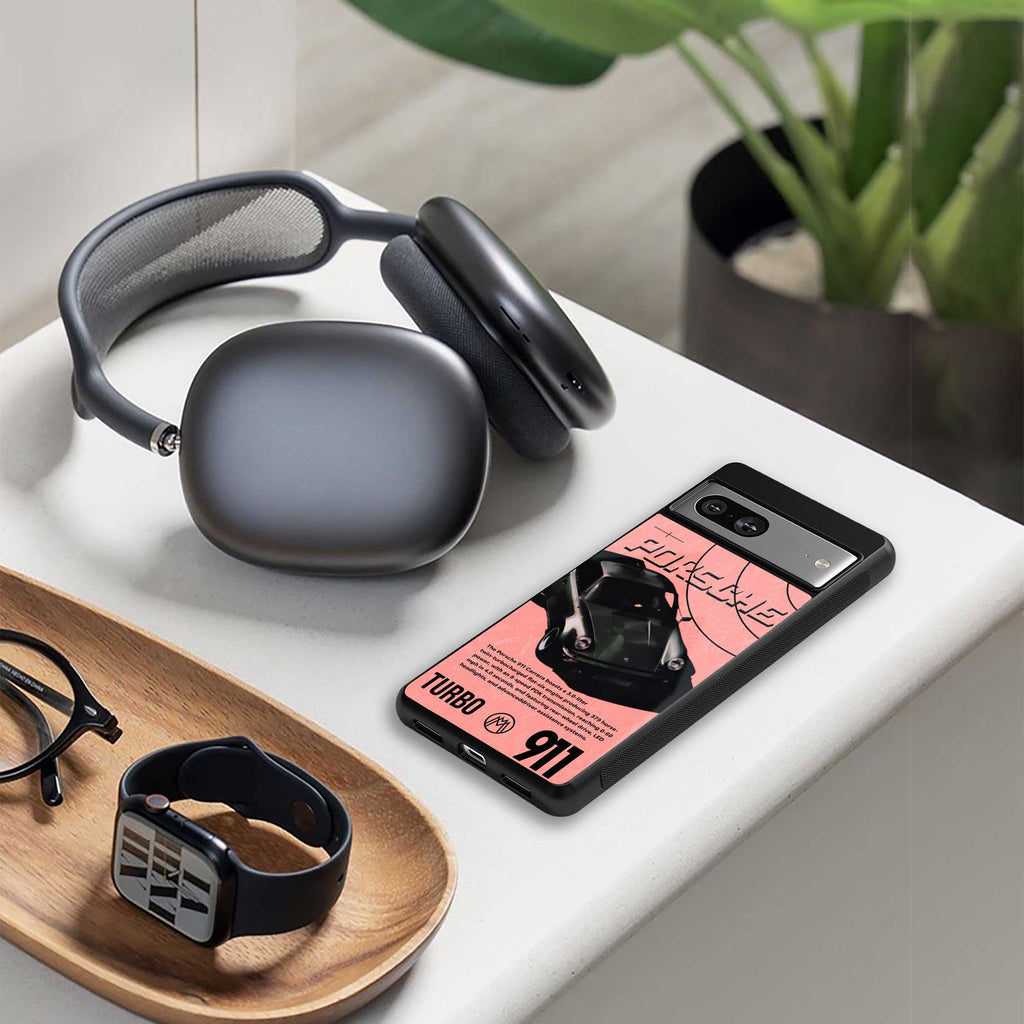 porshe 1975 back phone cover | glass case for samsung galaxy s24