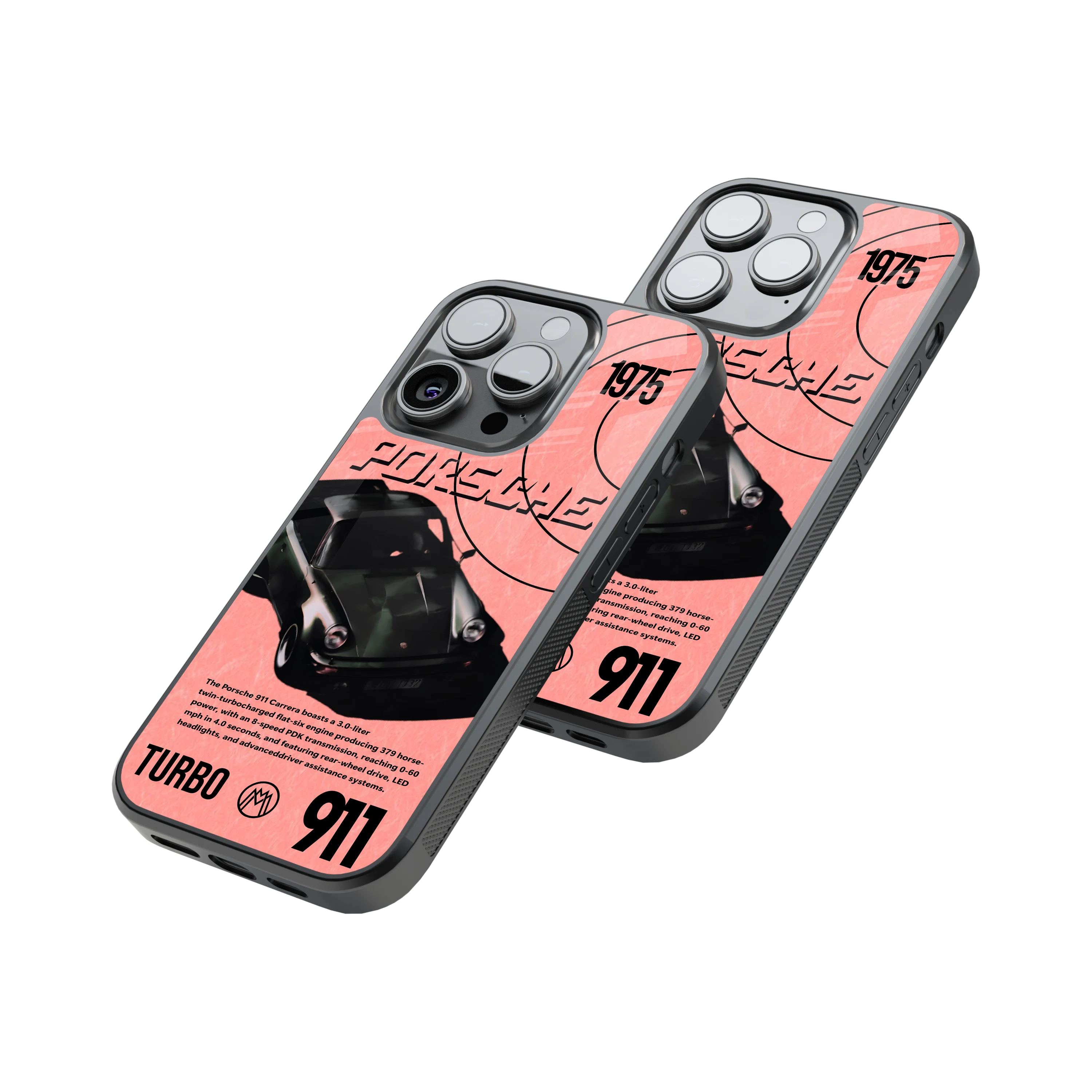 Protective Glass Back Phone Case Compatible with iPhone, Samsung, OnePlus, Pixel & More